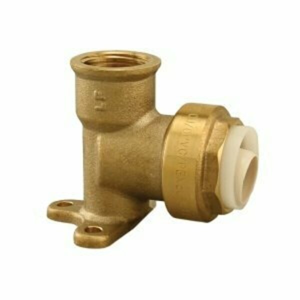 Plumb Eeze Drop Ear Elbow, 1/2 in, 90 deg Angle, Brass, 200 psi Pressure, Boshart, Mfr#: PENL-PFDE05